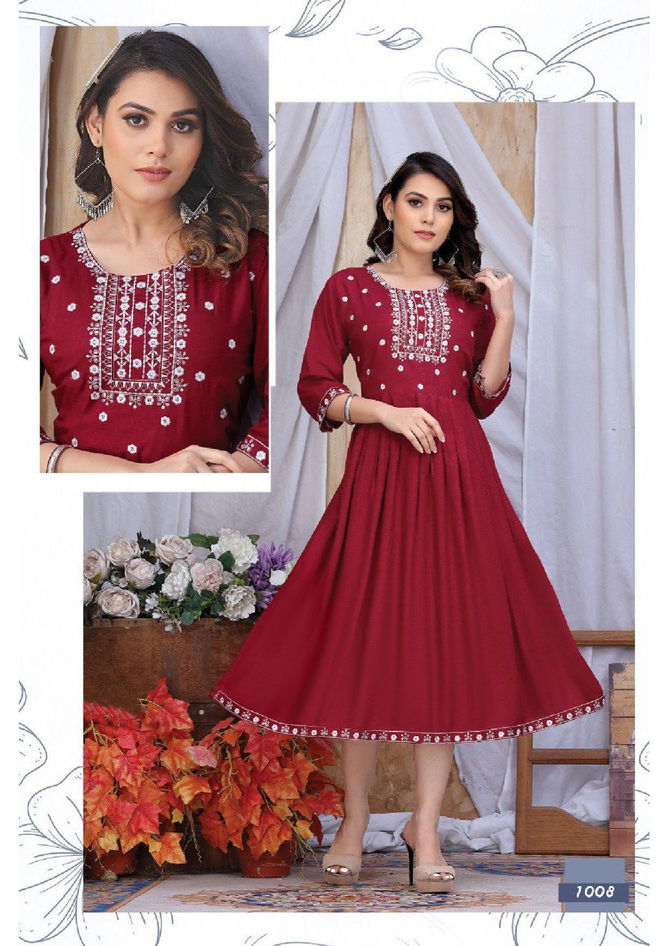 Trendy Tara Sitara Ethnic Wear Wholesale Anarakli Kurtis
